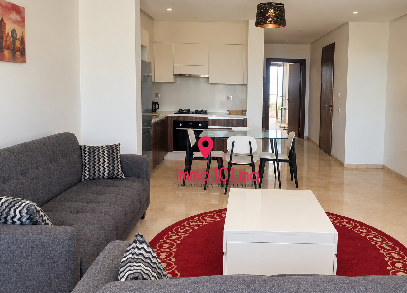 Location appartement meublé à l’Orangeraie – Souissi ZLLAM2587